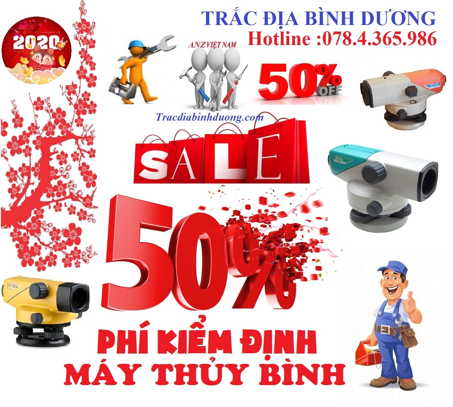 KHUYẾN MÃI 50% KHI KIỂM ĐỊNH MÁY THỦY BÌNH TẠI TRẮC ĐỊA BÌNH DƯƠNG